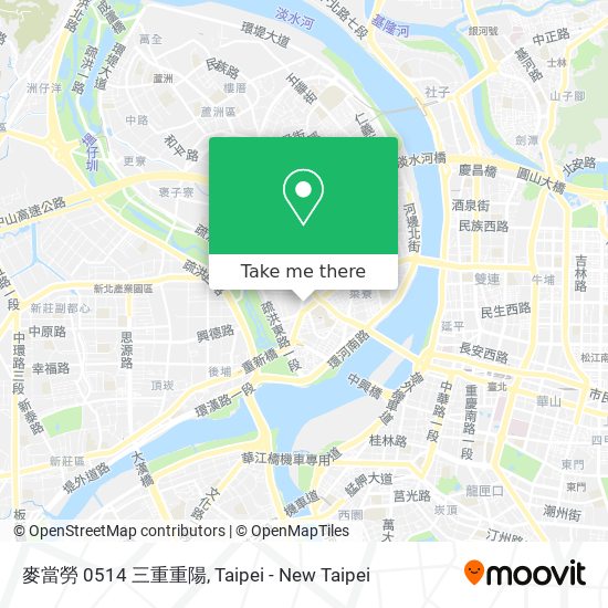 麥當勞 0514 三重重陽地圖