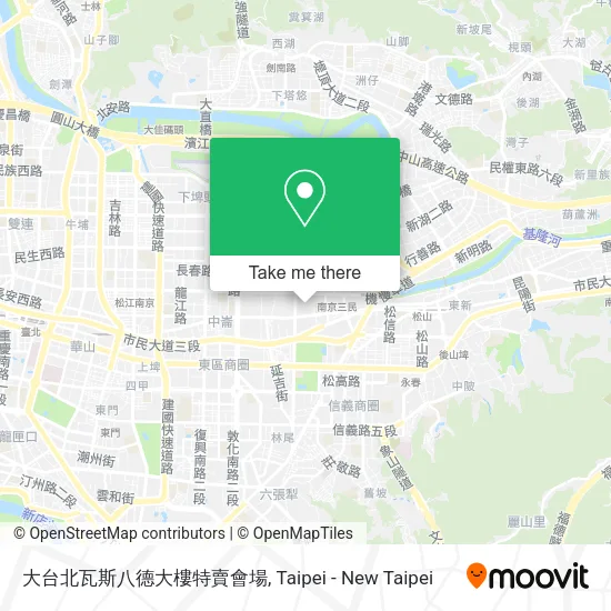 大台北瓦斯八德大樓特賣會場地圖