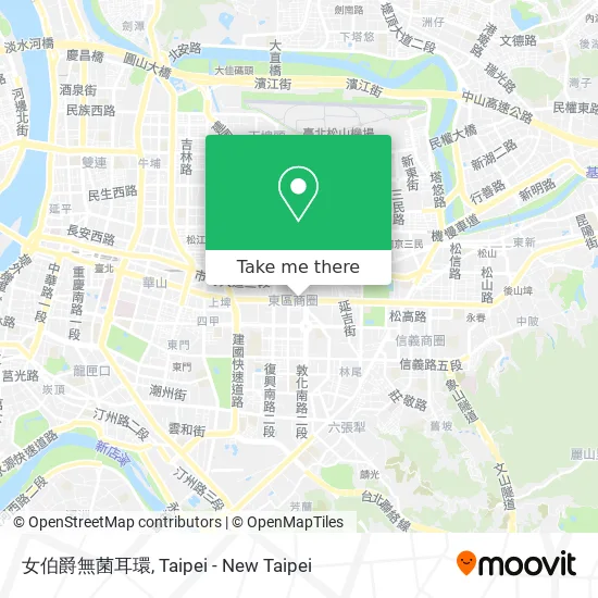 女伯爵無菌耳環 map
