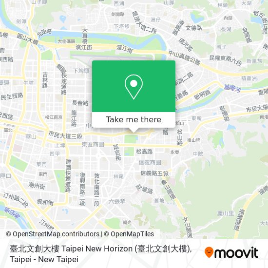 臺北文創大樓 Taipei New Horizon地圖