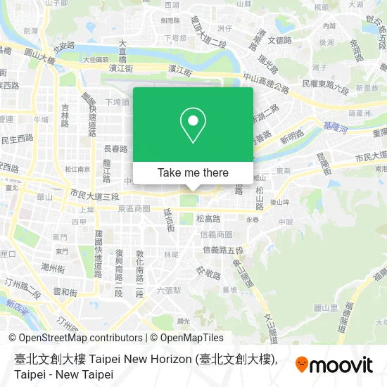 臺北文創大樓 Taipei New Horizon地圖