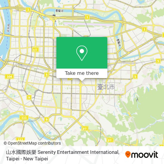 山水國際娛樂 Serenity Entertainment International地圖