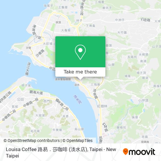 Louisa Coffee 路易．莎咖啡 (淡水店) map