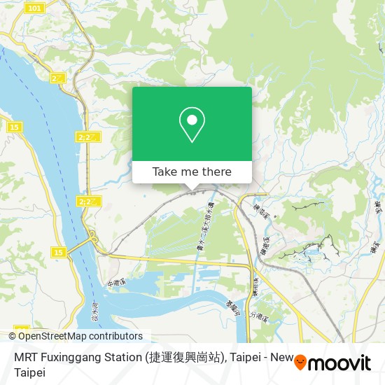 MRT Fuxinggang Station (捷運復興崗站) map