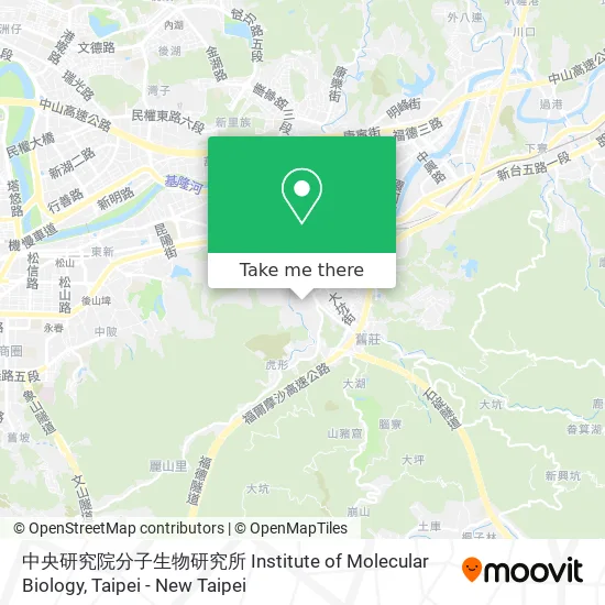 中央研究院分子生物研究所 Institute of Molecular Biology地圖