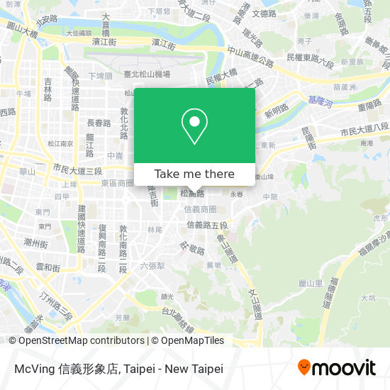 McVing 信義形象店地圖