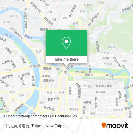 中央廣播電台地圖