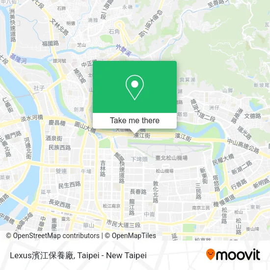 Lexus濱江保養廠地圖