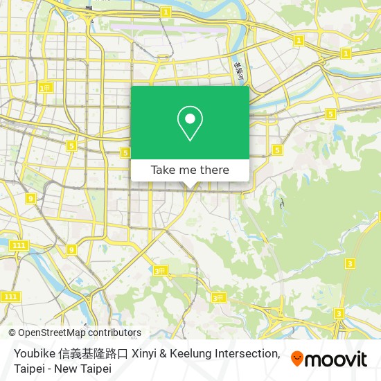 Youbike 信義基隆路口 Xinyi & Keelung Intersection map