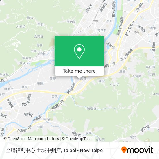 全聯福利中心 土城中州店 map