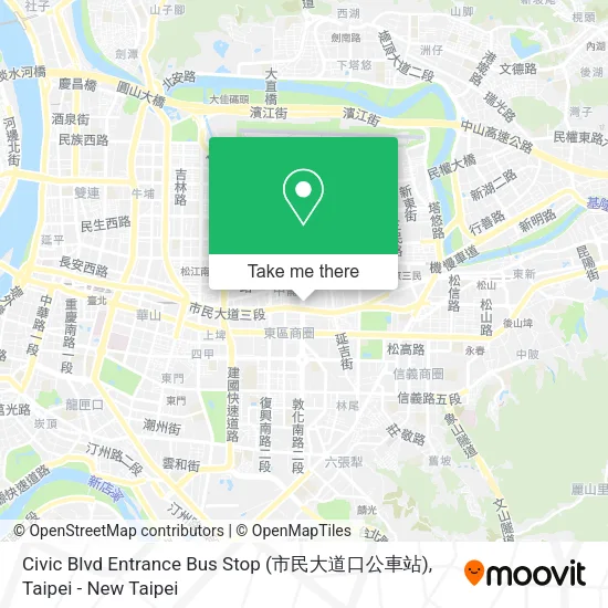 Civic Blvd Entrance Bus Stop (市民大道口公車站)地圖