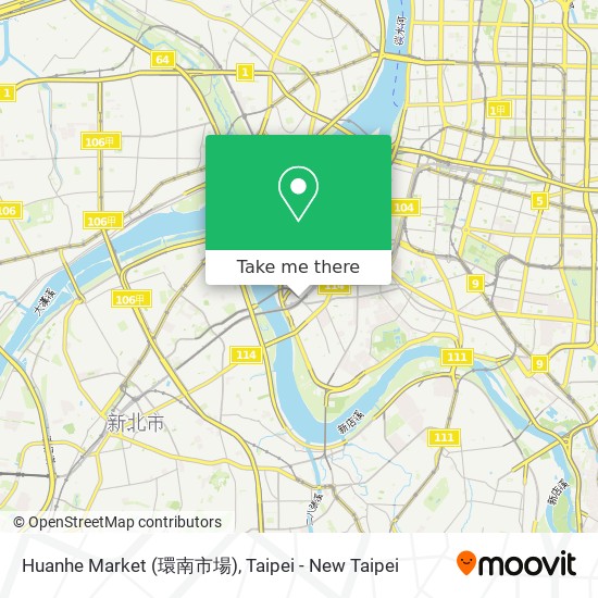 Huanhe Market (環南市場) map