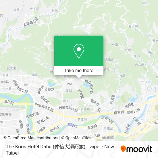 The Koos Hotel Dahu (仲信大湖商旅)地圖