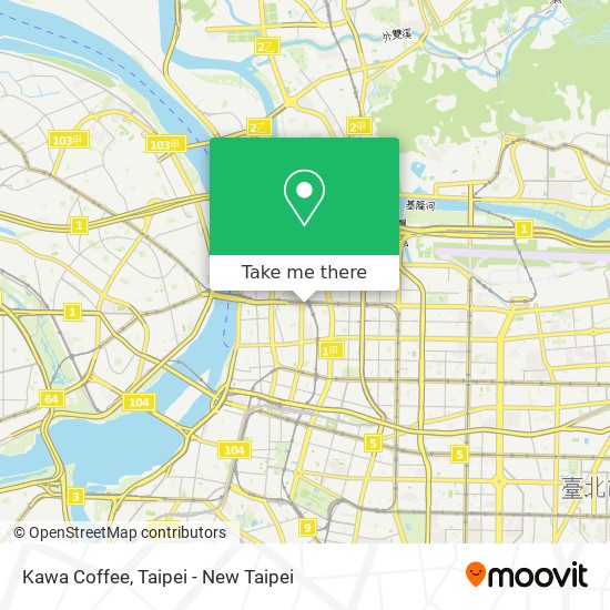 Kawa Coffee map