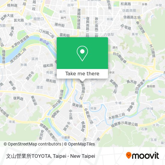 文山營業所TOYOTA地圖