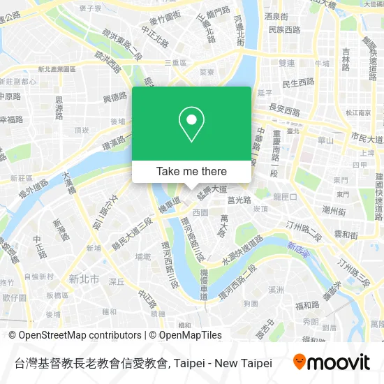 台灣基督教長老教會信愛教會地圖