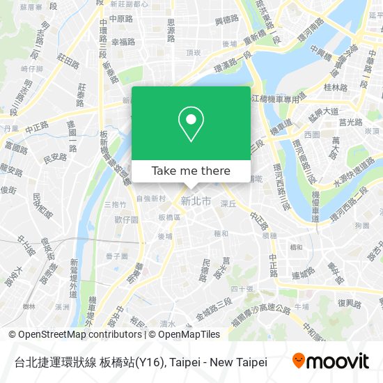 台北捷運環狀線 板橋站(Y16) map