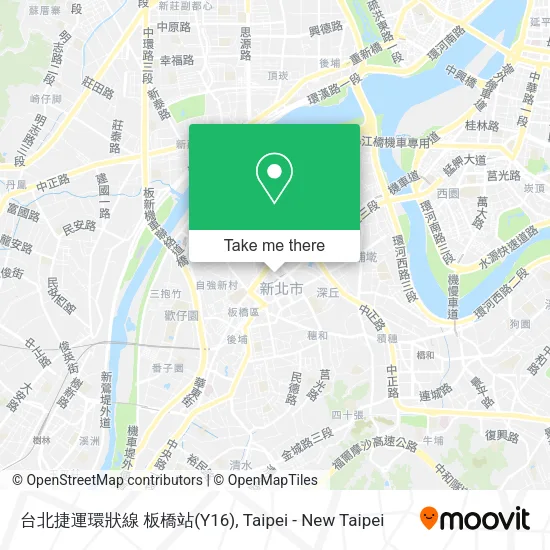 台北捷運環狀線 板橋站(Y16)地圖