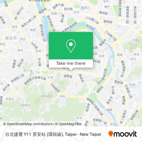 台北捷運 Y11 景安站 (環狀線) map
