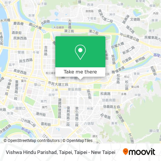 Vishwa Hindu Parishad, Taipei map