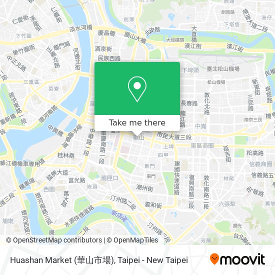 Huashan Market (華山市場) map