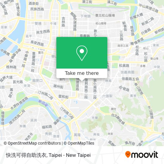 快洗可得自助洗衣 map