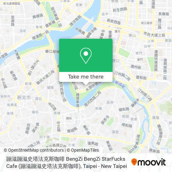 蹦滋蹦滋史塔法克斯咖啡 BengZi BengZi StarFucks Cafe map
