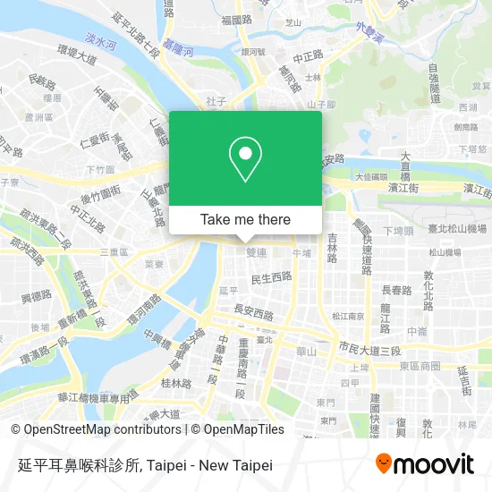 延平耳鼻喉科診所地圖