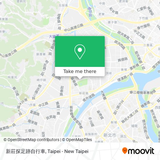 新莊探足跡自行車 map