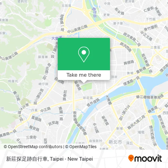 新莊探足跡自行車 map