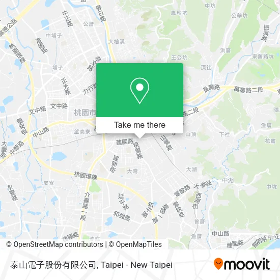泰山電子股份有限公司地圖