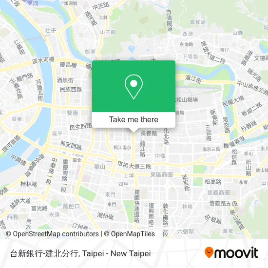 台新銀行-建北分行地圖