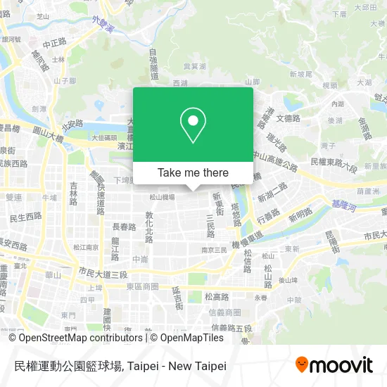 民權運動公園籃球場地圖