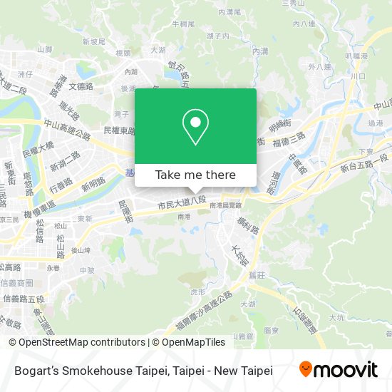 Bogart’s Smokehouse Taipei map