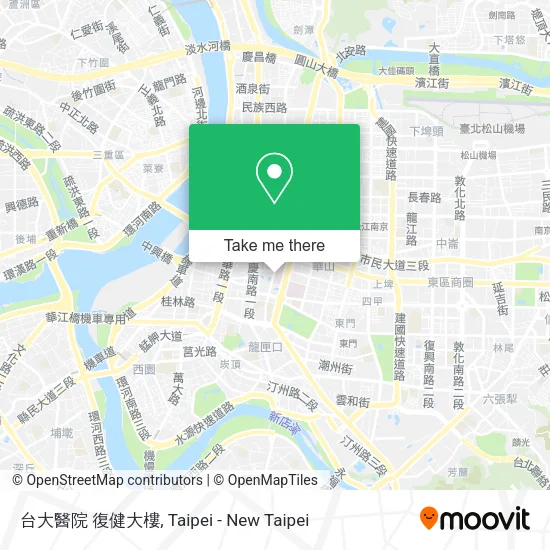 台大醫院 復健大樓 map