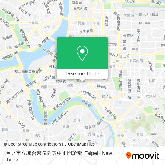 台北市立聯合醫院附設中正門診部 map