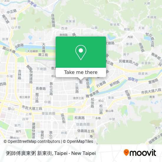 粥師傅廣東粥 新東街 map