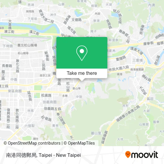 南港同德郵局地圖