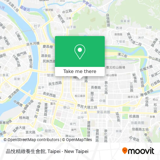 晶悅精緻養生會館地圖