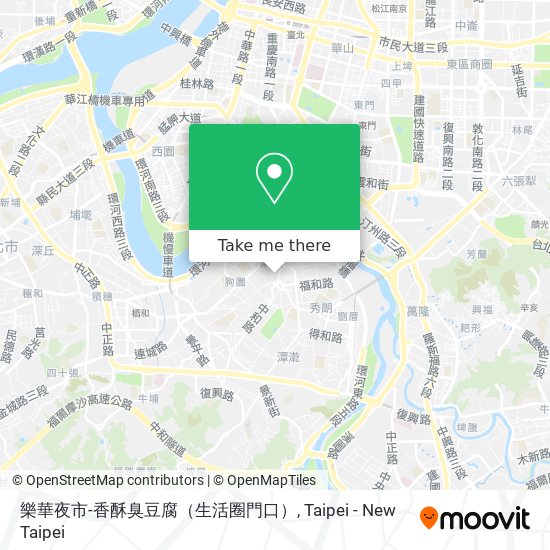 樂華夜市-香酥臭豆腐（生活圈門口） map