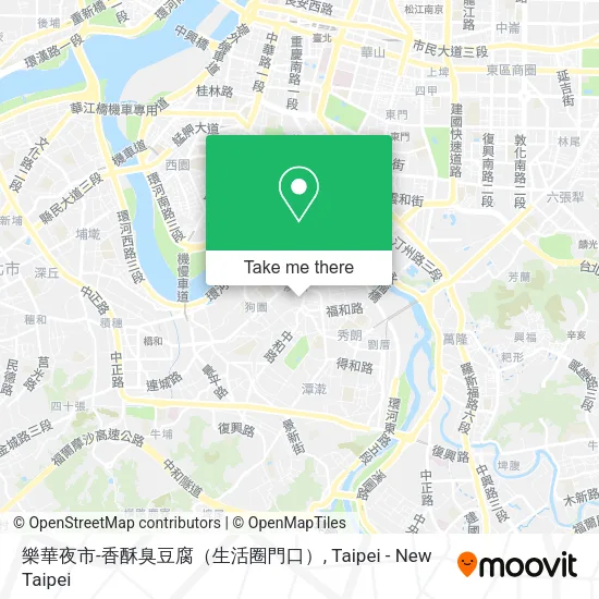 樂華夜市-香酥臭豆腐（生活圈門口）地圖