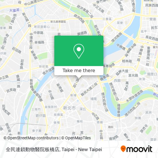 全民連鎖動物醫院板橋店 map