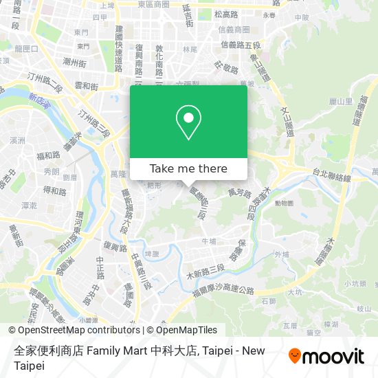 全家便利商店 Family Mart 中科大店 map