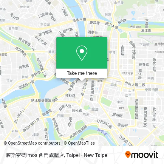 膜斯密碼imos 西門旗艦店 map