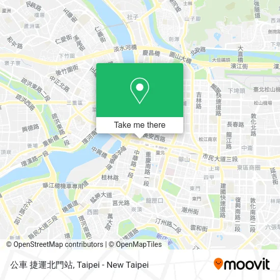 公車 捷運北門站 map