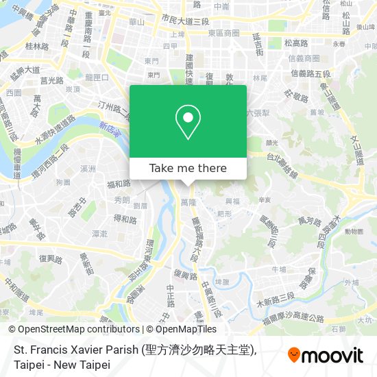 St. Francis Xavier Parish (聖方濟沙勿略天主堂) map
