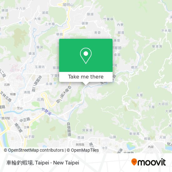 車輪釣蝦場地圖