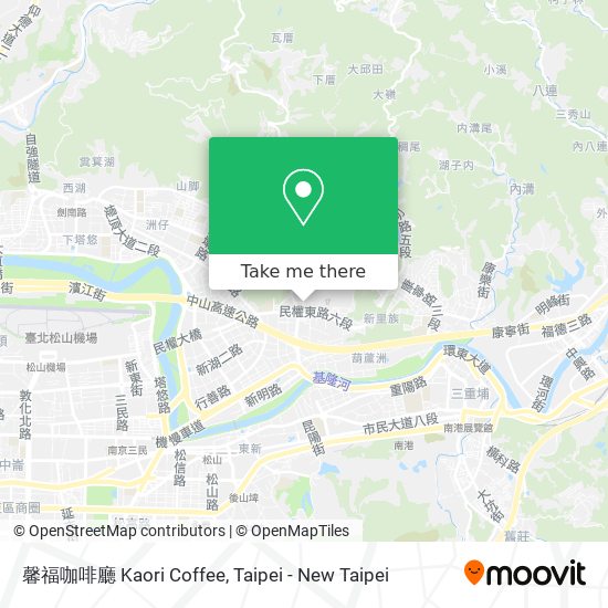 馨福咖啡廳 Kaori Coffee map