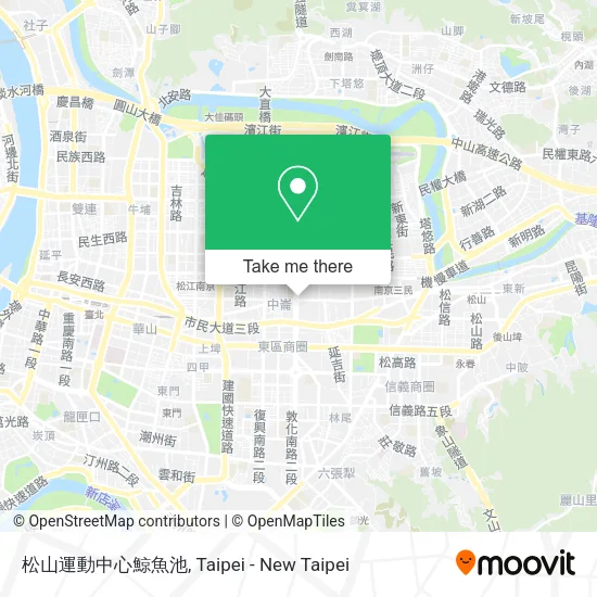 松山運動中心鯨魚池地圖