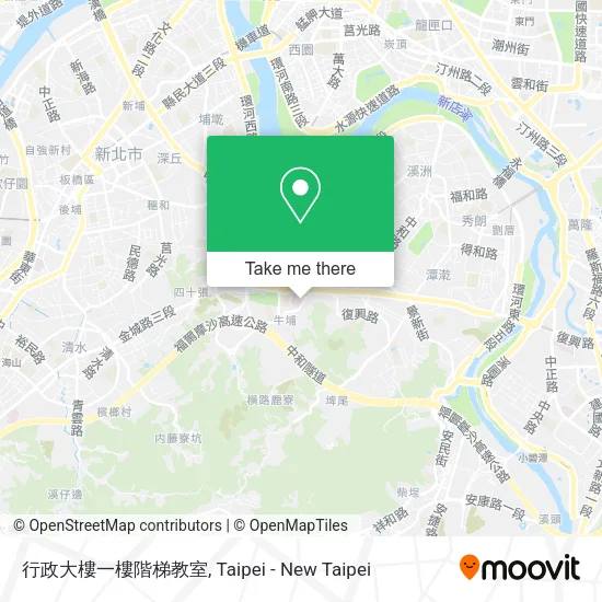 行政大樓一樓階梯教室地圖